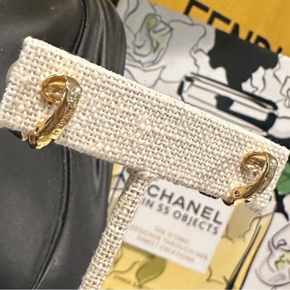 Dior Vintage Pear and Stud Gold Tone Clip On Earrings - Picture 5 of 7